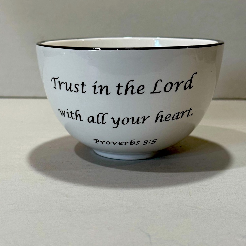 Bowl with Religious Quote